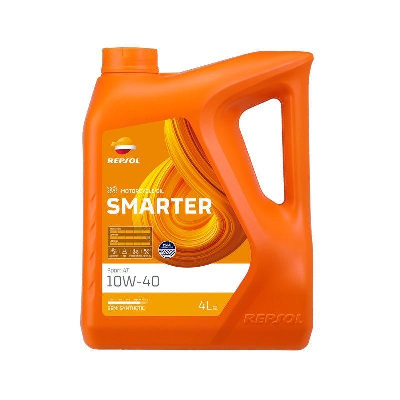 REPSOL SEMI - SYNTHETIC 4T ENGINE OIL SMARTER 10W40 (4L) (RPP2065MGB) - Driven Powersports Inc.8410921053580RPP2065MGB