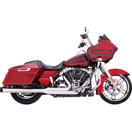 RINEHART RACING 17-21 FL 2:1 SYSTEM END CAPS Chrome White/Black Front - Driven Powersports