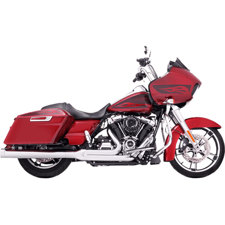 RINEHART RACING 17-21 FL 2:1 SYSTEM END CAPS Chrome White/Chrome Application Shot - Driven Powersports