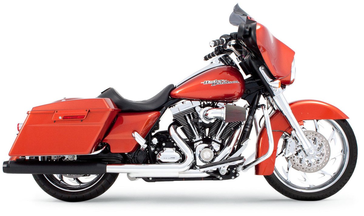 RINEHART RACING 95 - 09 FLH 3.5" SLIP - ONS END CAPS - Driven Powersports Inc.500 - 0101