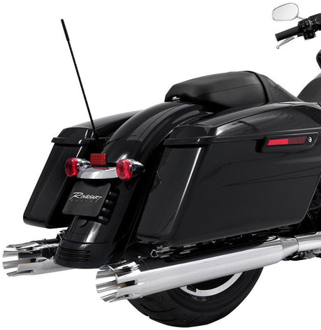 RINEHART RACING 95 - 16 FLH 4" SO MUFFLERS CASTLE END CAPS - Driven Powersports Inc.500 - 0102C - Castle
