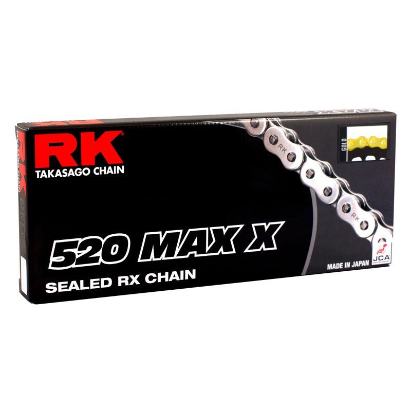 RK 520MAX - X CHAIN 128 LINK - CL (GOLD) (G520MAX - X - 128) - Driven Powersports Inc.04201728G520MAX - X - 128