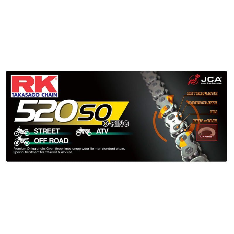 RK 520SO Chain 130 (Steel) - DRIVEN Canada's Powersports 0424630520SO-130