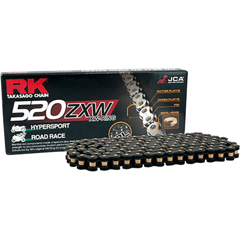 RK BL520ZXW - 120 Chain Black Gold Pin - DRIVEN Canada's Powersports BL520ZXW-120