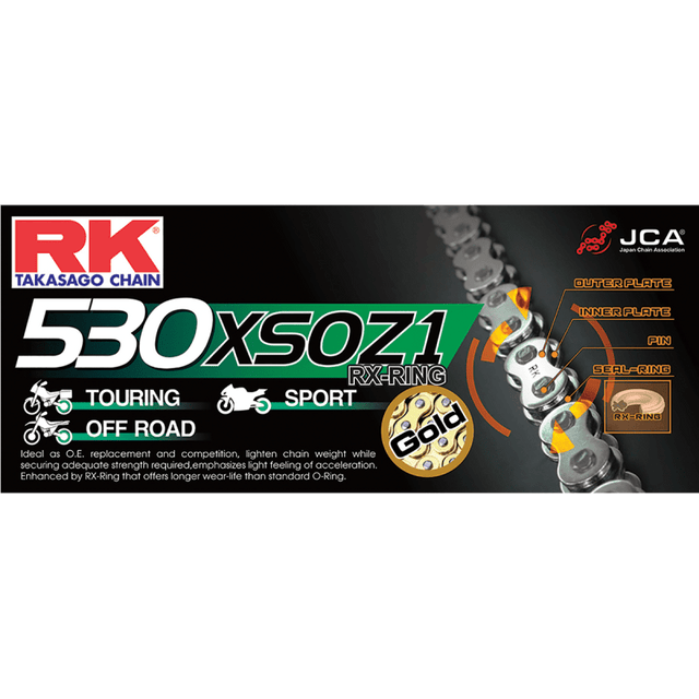 RK GB530XSOZ - 1 CHAIN 110 (GOLD) - Driven Powersports Inc.681319453659GB530XSOZ1 - 110