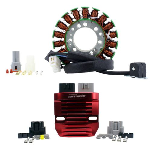 RMS Kit Stator + Red Aluminum Mosfet Regulator (Triumph) - DRIVEN Canada's Powersports RMS900-107271