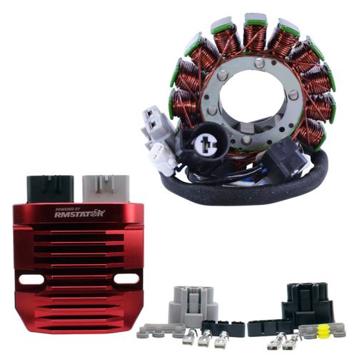 RMS Kit Stator + Red Machined Aluminum Mosfet Regulator (CNC) (Kawasaki) - DRIVEN Canada's Powersports RMS900-107280