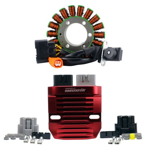 RMS Kit Stator + Rmstator Red Machined Aluminum Mosfet Regulator (Honda) - DRIVEN Canada's Powersports RMS900-107352