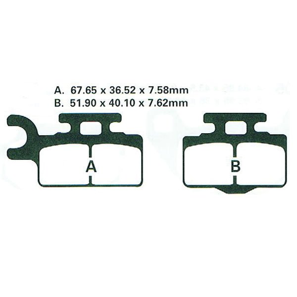 ROCKHARD ROCK HARD FULL - METAL BRAKE PAD (MX - 05307F) - DRIVEN Canada's Powersports MX - 05307F