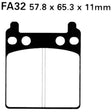 ROCKHARD ROCK HARD SEMI - METALLIC BRAKE PAD (FA32) - DRIVEN Canada's Powersports FA32