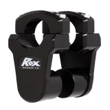 ROX SPEED FX INDN CFTN & RDMSTR 2" PVT BAR RISERS MCHN FNSH NTRL ALM Front - Driven Powersports