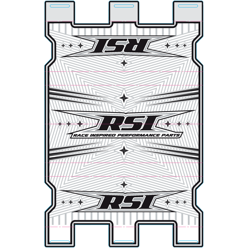 RACE SHOP INC. BARPAD LRG - Driven Powersports Inc.BPL - WHITE