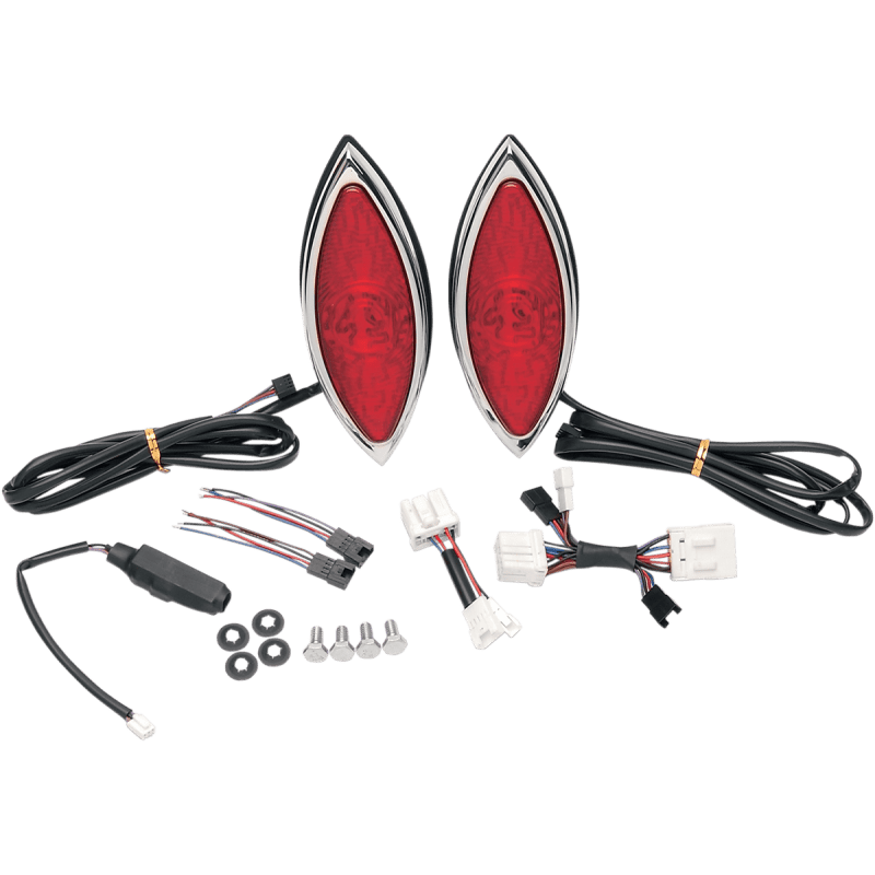 RUSS WERNIMONT DESIGNS LED CAT - EYE LIGHTS 6 - 3/4X2 - 5/8 (PR) - Driven Powersports Inc.2010 - 0165