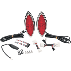 RUSS WERNIMONT DESIGNS LED CAT - EYE LIGHTS 6 - 3/4X2 - 5/8 (PR) - Driven Powersports Inc.2010 - 0165