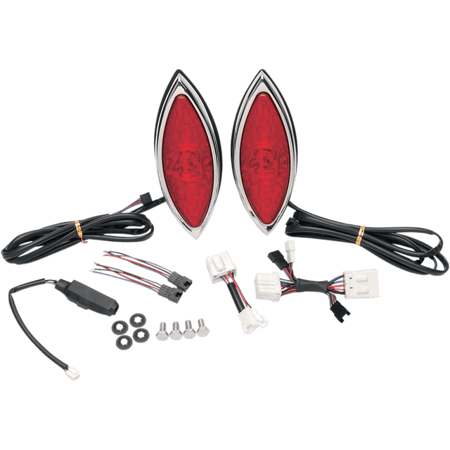 RUSS WERNIMONT DESIGNS LED CAT - EYE LIGHTS 6 - 3/4X2 - 5/8 (PR) - Driven Powersports Inc.2010 - 0165