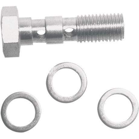 RUSSELL 3/8 - 24 DOUBLE BANJO BOLT CHROME (R40517) - DRIVEN Canada's Powersports 87133913063R40517