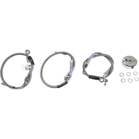 RUSSELL 84 - 08 FLT/C FLHT/C FRONT BRK LINE KT S/S (R08731DS) - DRIVEN Canada's Powersports 087133873121R08731DS