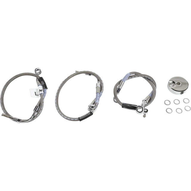 RUSSELL 84 - 08 FLT/C FLHT/C FRONT BRK LINE KT S/S (R08731DS) - DRIVEN Canada's Powersports 087133873121R08731DS