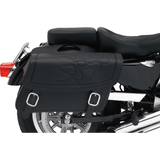 SADDLEMEN SADDLEBAG,FLAME BLK,LG (3501 - 0213) - DRIVEN Canada's Powersports 3501 - 0213