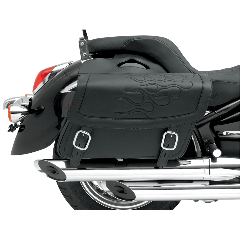 SADDLEMEN SADDLEBAG,FLAME BLK,LG (3501 - 0213) - DRIVEN Canada's Powersports 3501 - 0213