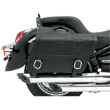 SADDLEMEN SADDLEBAG,FLAME BLK,LG (3501 - 0213) - DRIVEN Canada's Powersports 3501 - 0213