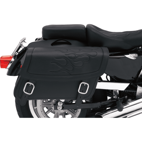 SADDLEMEN SADDLEBAG,FLAME BLK,MD (3501 - 0212) - DRIVEN Canada's Powersports 3501 - 0212
