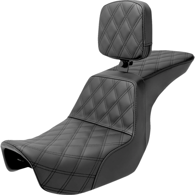 SADDLEMEN TOUR STEP - UP SEAT BACKREST LAT STITCH DYNA '06'17 (806 - 04 - 195BR) - DRIVEN Canada's Powersports 806 - 04 - 195BR