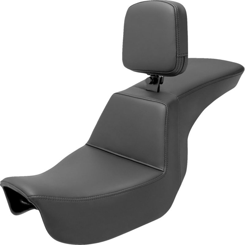 SADDLEMEN TOUR STEP - UP SEAT RIDER BACKREST PLAIN DYNA '06'17 (806 - 04 - 194BR) - DRIVEN Canada's Powersports 806 - 04 - 194BR