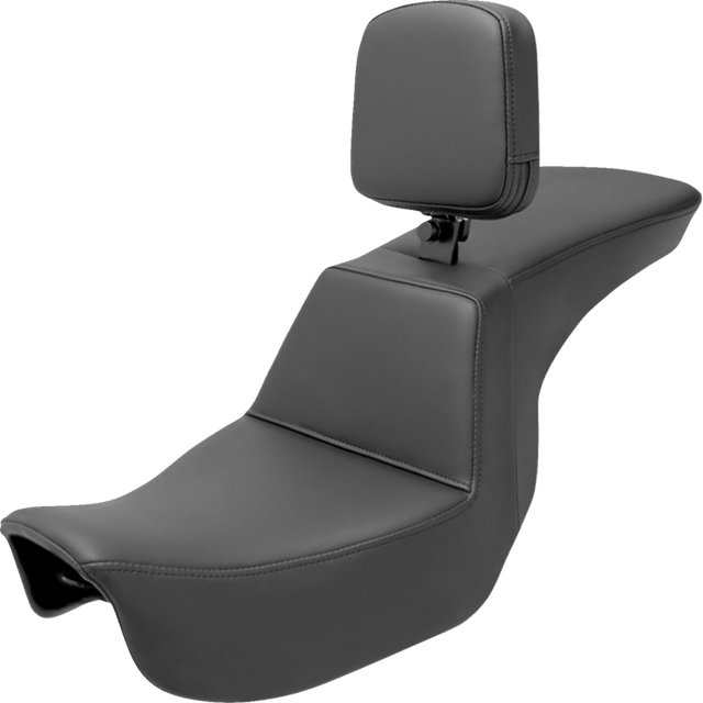SADDLEMEN TOUR STEP - UP SEAT RIDER BACKREST PLAIN DYNA '06'17 (806 - 04 - 194BR) - DRIVEN Canada's Powersports 806 - 04 - 194BR