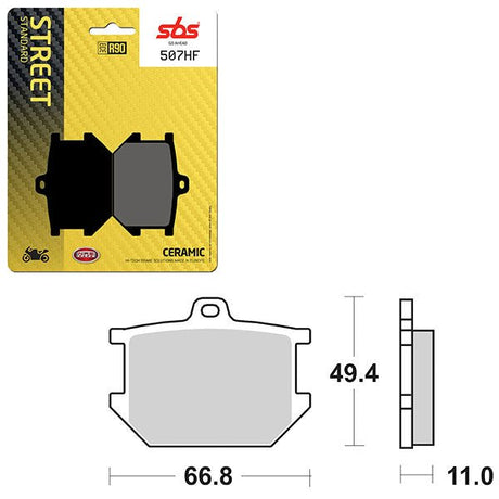 SBS ATV/UTV CERAMIC BRAKE PAD (6190507108) - DRIVEN Canada's Powersports 6190507108