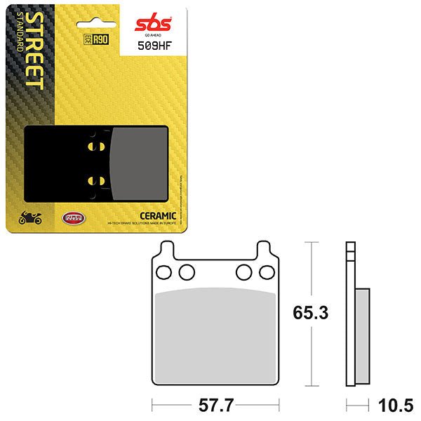 SBS ATV/UTV CERAMIC BRAKE PAD (6190509108) - DRIVEN Canada's Powersports 6190509108