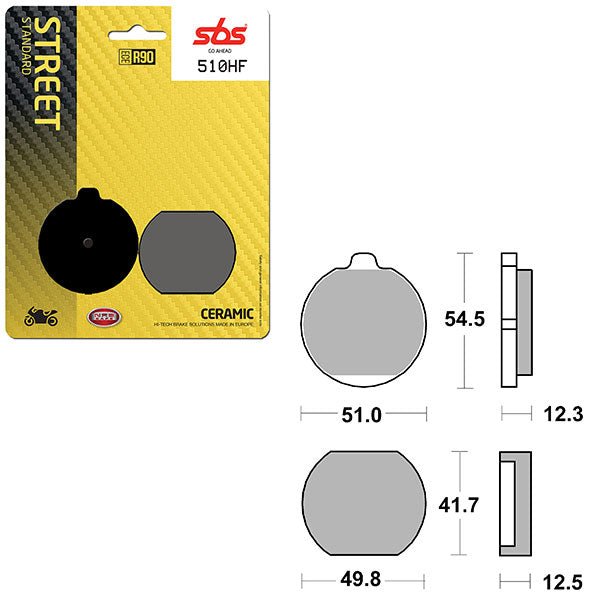 SBS ATV/UTV CERAMIC BRAKE PAD (6190510108) - DRIVEN Canada's Powersports 6190510108