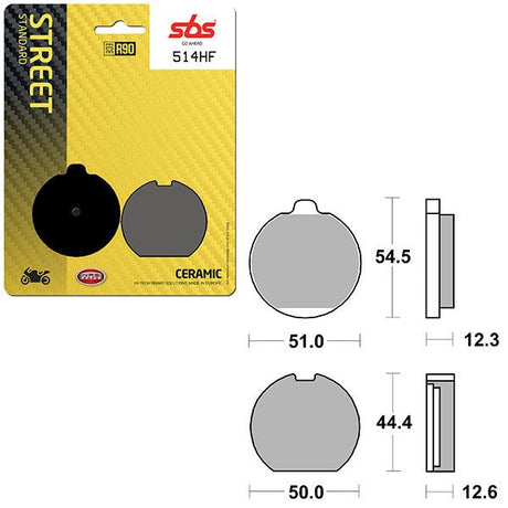 SBS ATV/UTV CERAMIC BRAKE PAD (6190514108) - DRIVEN Canada's Powersports 6190514108