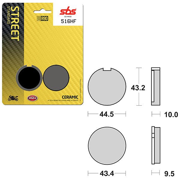 SBS ATV/UTV CERAMIC BRAKE PAD (6190516108) - DRIVEN Canada's Powersports 6190516108