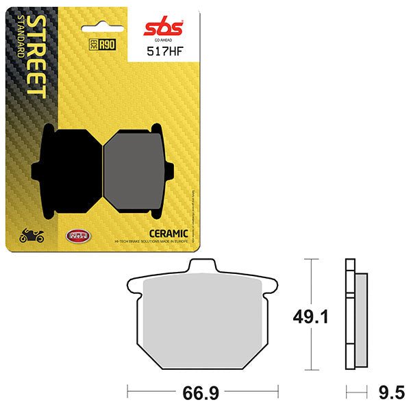 SBS ATV/UTV CERAMIC BRAKE PAD (6190517108) - DRIVEN Canada's Powersports 6190517108