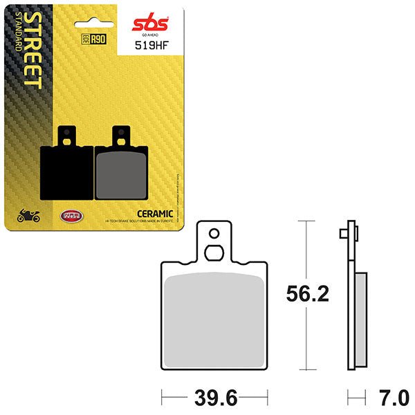 SBS ATV/UTV CERAMIC BRAKE PAD (6190519108) - DRIVEN Canada's Powersports 6190519108