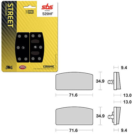 SBS ATV/UTV CERAMIC BRAKE PAD (6190520108) - DRIVEN Canada's Powersports 6190520108