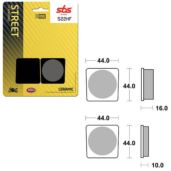 SBS ATV/UTV CERAMIC BRAKE PAD (6190522108) - DRIVEN Canada's Powersports 6190522108