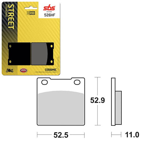 SBS ATV/UTV CERAMIC BRAKE PAD (6190526108) - DRIVEN Canada's Powersports 6190526108