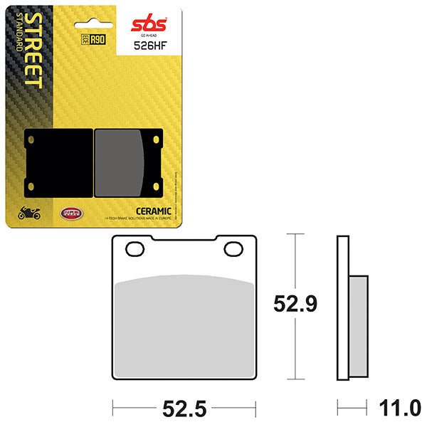 SBS ATV/UTV CERAMIC BRAKE PAD (6190526108) - DRIVEN Canada's Powersports 6190526108