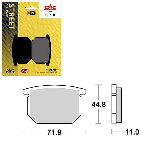 SBS ATV/UTV CERAMIC BRAKE PAD (6190534108) - DRIVEN Canada's Powersports 6190534108