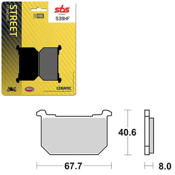 SBS ATV/UTV CERAMIC BRAKE PAD (6190539108) - DRIVEN Canada's Powersports 6190539108