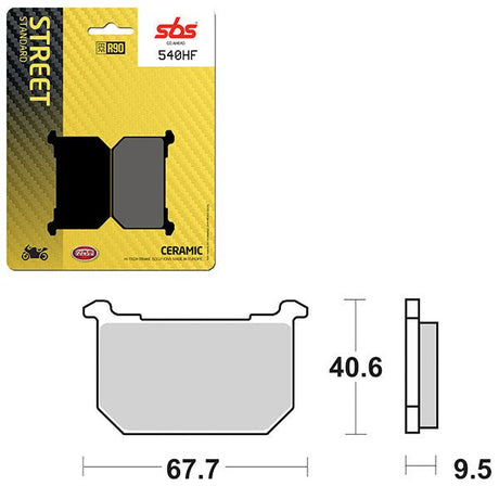 SBS ATV/UTV CERAMIC BRAKE PAD (6190540108) - DRIVEN Canada's Powersports 6190540108