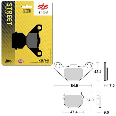 SBS ATV/UTV CERAMIC BRAKE PAD (6190544100) - DRIVEN Canada's Powersports 6190544100