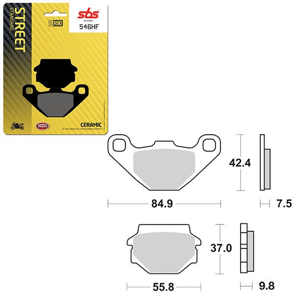 SBS ATV/UTV CERAMIC BRAKE PAD (6190546108) - DRIVEN Canada's Powersports 6190546108