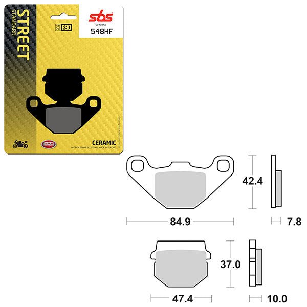 SBS ATV/UTV CERAMIC BRAKE PAD (6190548108) - DRIVEN Canada's Powersports 6190548108