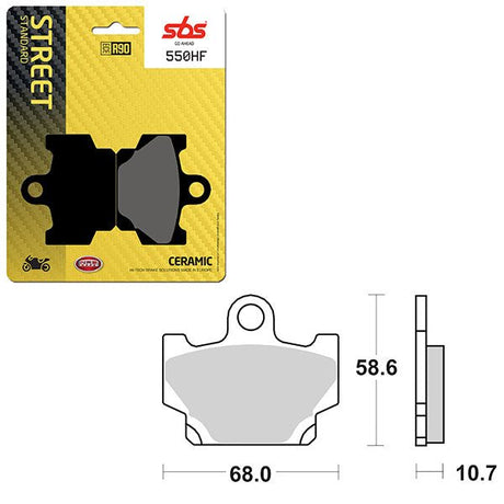 SBS ATV/UTV CERAMIC BRAKE PAD (6190550108) - DRIVEN Canada's Powersports 6190550108