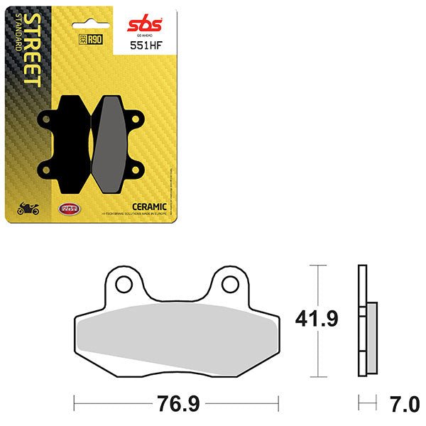 SBS ATV/UTV CERAMIC BRAKE PAD (6190551108) - DRIVEN Canada's Powersports 6190551108