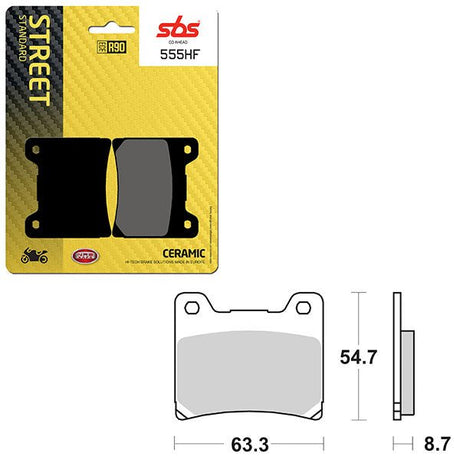 SBS ATV/UTV CERAMIC BRAKE PAD (6190555108) - DRIVEN Canada's Powersports 6190555108