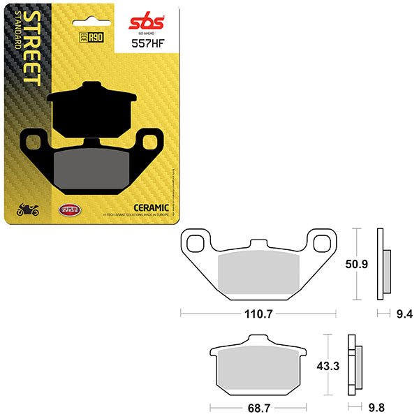 SBS ATV/UTV CERAMIC BRAKE PAD (6190557108) - DRIVEN Canada's Powersports 6190557108